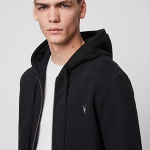 ALLSAINTS Men's Brace Zip-Front Hoodie EUC/sz M